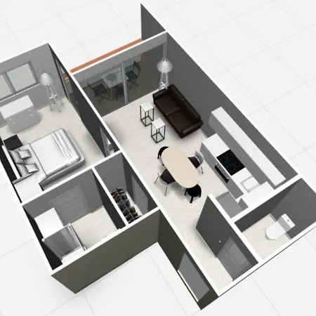 Apartamento 2 Pièces Climatisé Avec Balcon Dans Le Vieil Antibes, Résidence Avec Ascenseur *